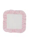 Bambah Ruffled Coaster In Pink