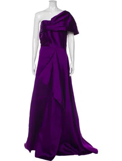 Pre-owned Bambah Silk Long Dress In Purple