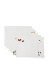 Bambah So & So Placemats (set Of 6) In White