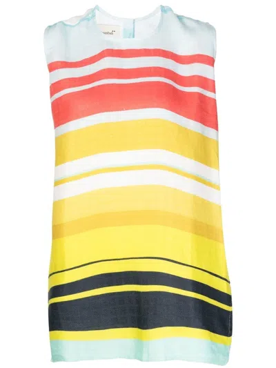 Bambah Gestreifte Tunika In Multicolour
