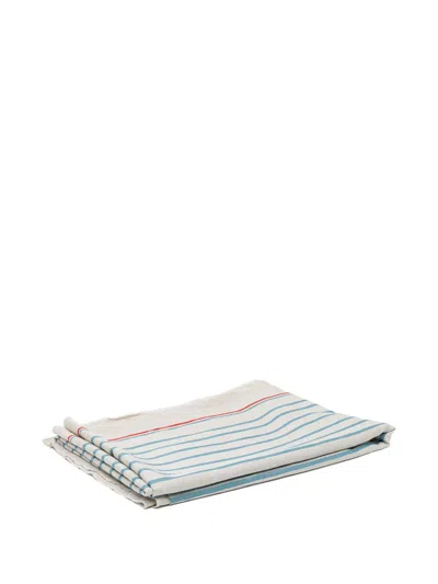 Bambah Striped Tablecloth In Blue