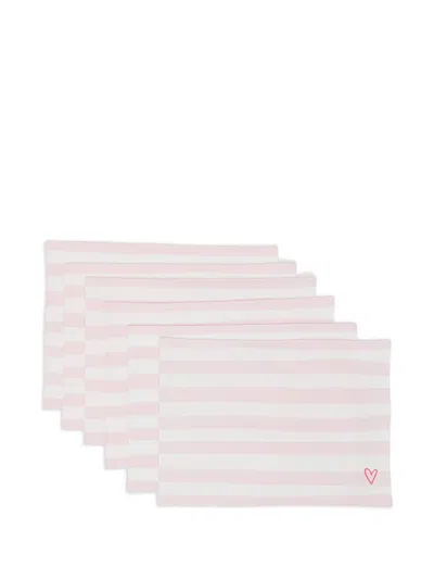 Bambah Veranda Placemats (set Of Six) In Pink