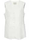 Bambah White Alice Waistcoast In White