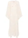Bambah Yellow Daisy Moza Kaftan In White