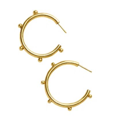 Bambaz Women's Gold Orbit Earrings