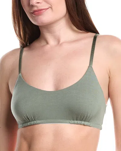 Bamboo 2pk Essential Minimalist Bralette In Green