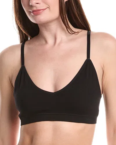 Bamboo 2pk Seamless Triangle Bra In Black