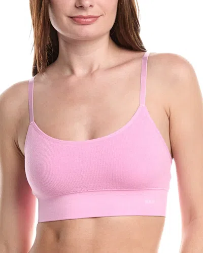 Bamboo 2pk Seamless Waffle Classic Bralette In Pink