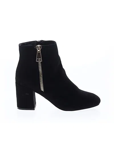 Pre-owned Bamboo Ankle Boots In Black
