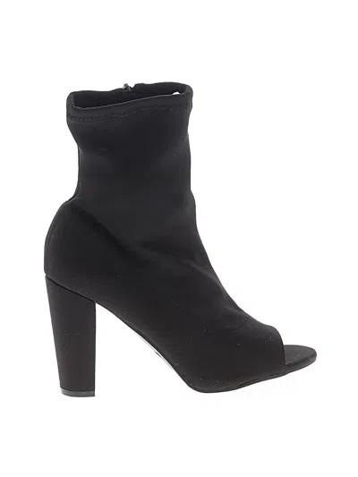 Pre-owned Bamboo Ankle Boots In Black