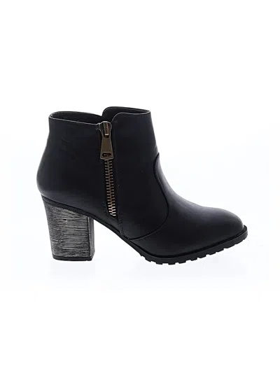 Pre-owned Bamboo Ankle Boots In Black