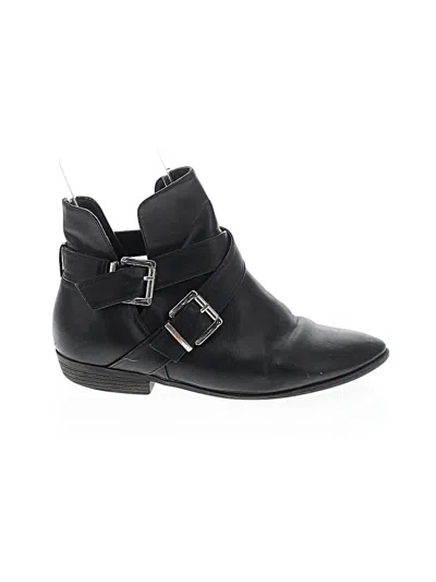 Pre-owned Bamboo Ankle Boots In Black