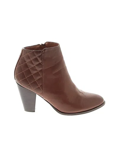 Pre-owned Bamboo Ankle Boots In Brown