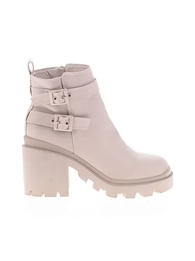 Pre-owned Bamboo Ankle Boots In Gray
