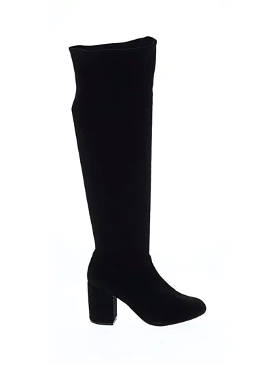 Pre-owned Bamboo Boots In Black