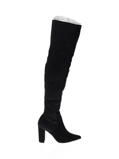 Pre-owned Bamboo Boots In Black
