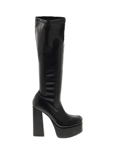 Pre-owned Bamboo Boots In Black