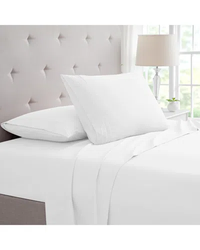 BAMBOO COMFORT BAMBOO COMFORT 4PC LUXURY 3-LINE EMBROIDERED SHEET SET