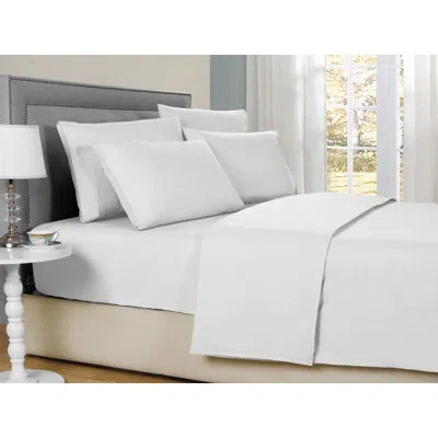 Bamboo Comfort Bibb Home Bamboo 1800 Thread Count Deep Pocket Sheet Set In White