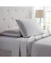 Bamboo Comfort Lace Crochet Embroidery 4pc Sheet Set