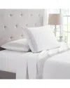 Bamboo Comfort Lace Crochet Embroidery 4pc Sheet Set