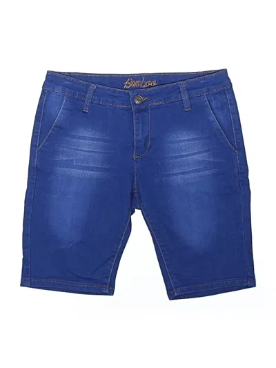 Pre-owned Bamboo Denim Shorts In Blue