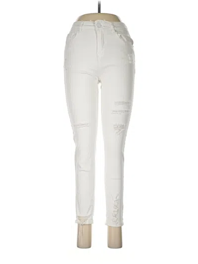 Pre-owned Bamboo Jeans In Ivory