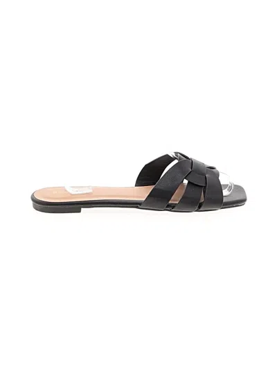 Pre-owned Bamboo Sandals In Black