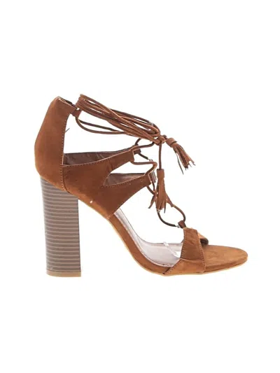 Pre-owned Bamboo Sandals In Brown