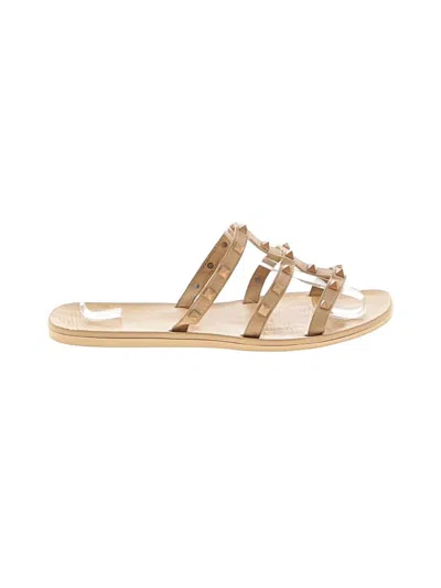 Pre-owned Bamboo Sandals In Gold