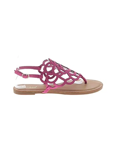 Pre-owned Bamboo Sandals In Pink