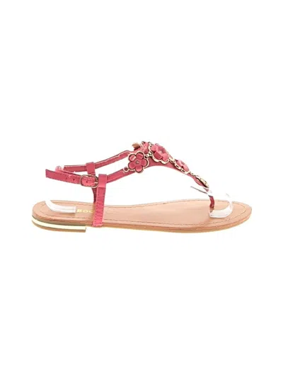 Pre-owned Bamboo Sandals In Pink
