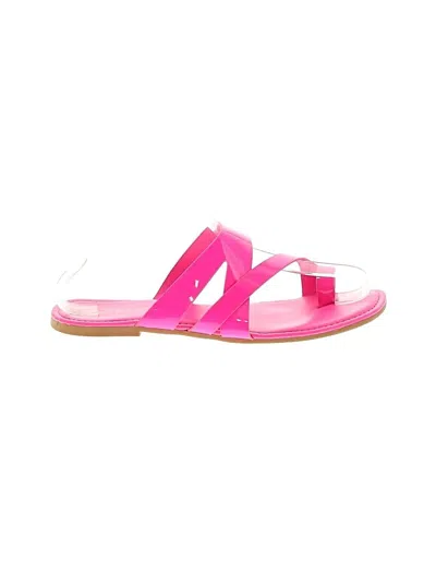 Pre-owned Bamboo Sandals In Pink