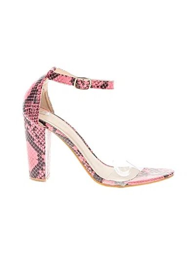 Pre-owned Bamboo Sandals In Pink