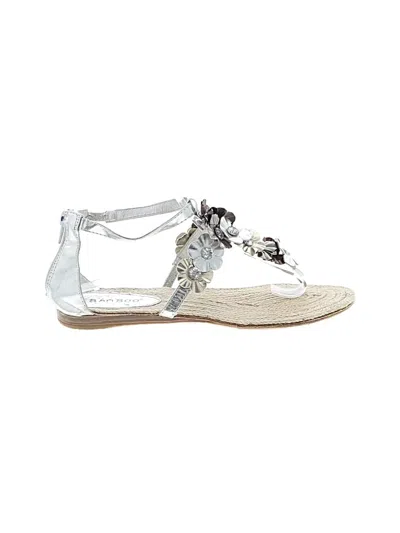 Pre-owned Bamboo Sandals In Silver