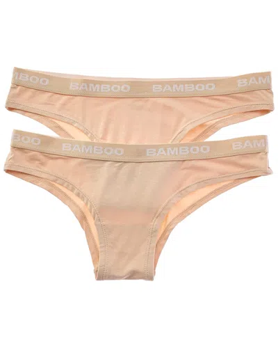 Bamboo Set Of 2 Cheeky Brief In Neutral