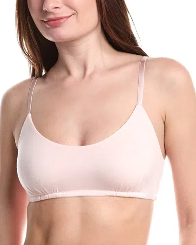 Bamboo Set Of 2 Essential Minimalist Bralette In Pink