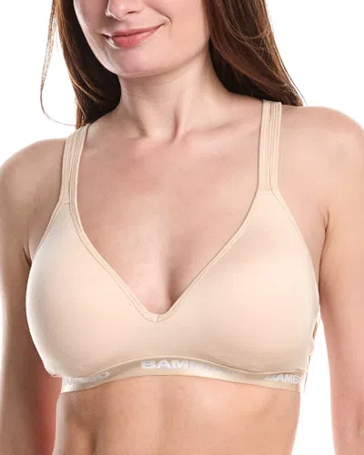 Bamboo Set Of 2 Nude Cup Sport Bra In Brown