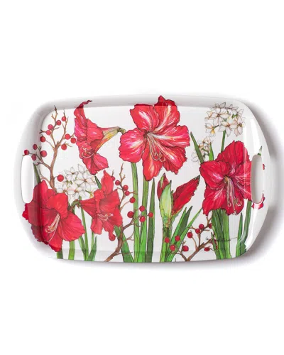 Bamboo Table Amaryllis Tray In Multi