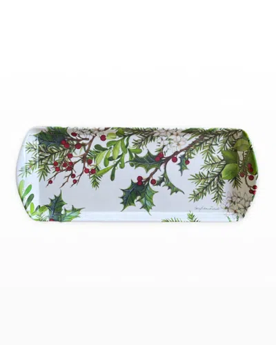 Bamboo Table Balsam/berries Loaf Tray In Multi