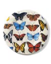 Bamboo Table Field Guide Butterflies Shatter-resistant Bamboo Dinner Plates, Set Of 4 In Multi