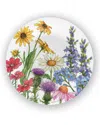 Bamboo Table Wildflowers Shatter-resistant Bamboo Dinner Plates, Set Of 4 In Multi
