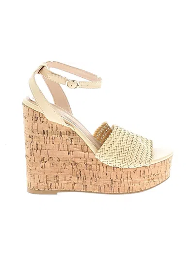 Pre-owned Bamboo Wedges In Ivory