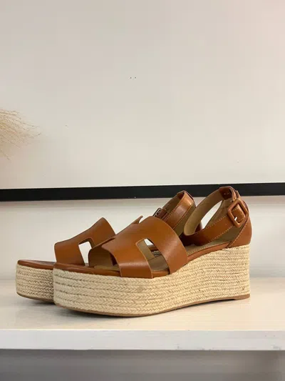 Bamboo Women's Luxe Wedge Sandal In Mocha In Brown
