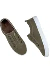 Bamboo Women's Zero Lace Power Slip Sneakers In Olive In Green