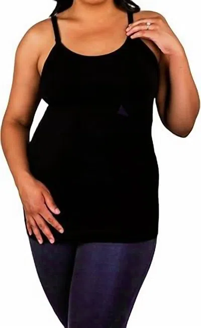 Bamboobies Nursing Tank In Jet Black