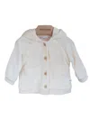 Bamboom Hooded Cardigan In White