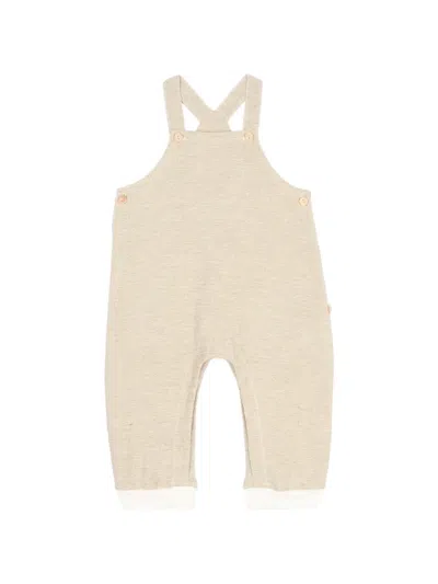 Bamboom Babies' Button Dungarees In Neutral