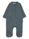 Bamboom Buttoned Pocket Babygrow In Blue