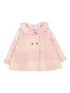 Bamboom Checked Double-breasted Coat In Pink